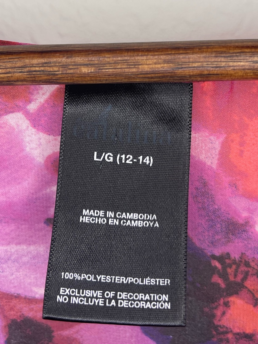 Catalina Sheer Cover Up Large Floral Kimono Kaftan Swim Pink Purple Black Swim - Picture 12 of 12